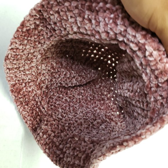 Woman's Pink Crochet Handmade Cute Fuzzy Soft Bucket Hat - Picture 8 of 10